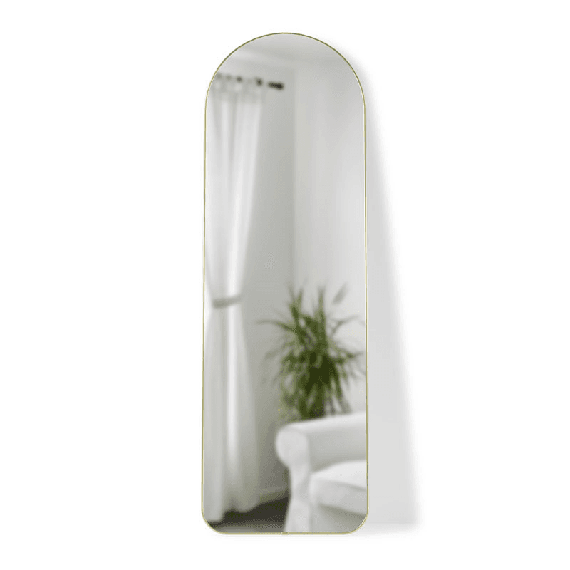 Hubba Arched Leaning Mirror, 51 x 157cm, Brass