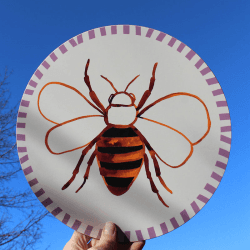 Image showing the Bee Placemat, D28cm, Multi product.