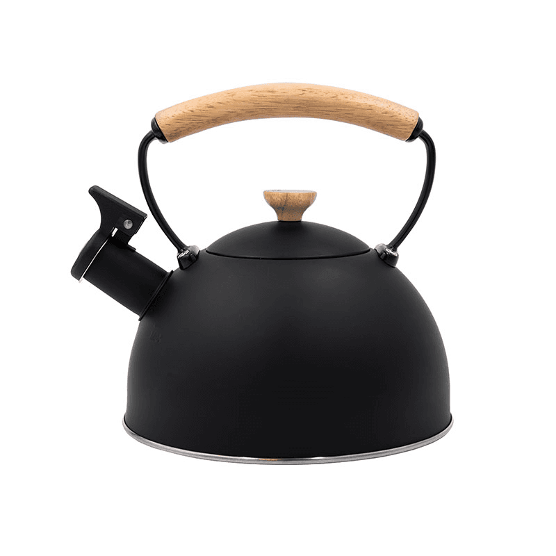 Whistling Kettle Wood Handle, 2.5L, Black