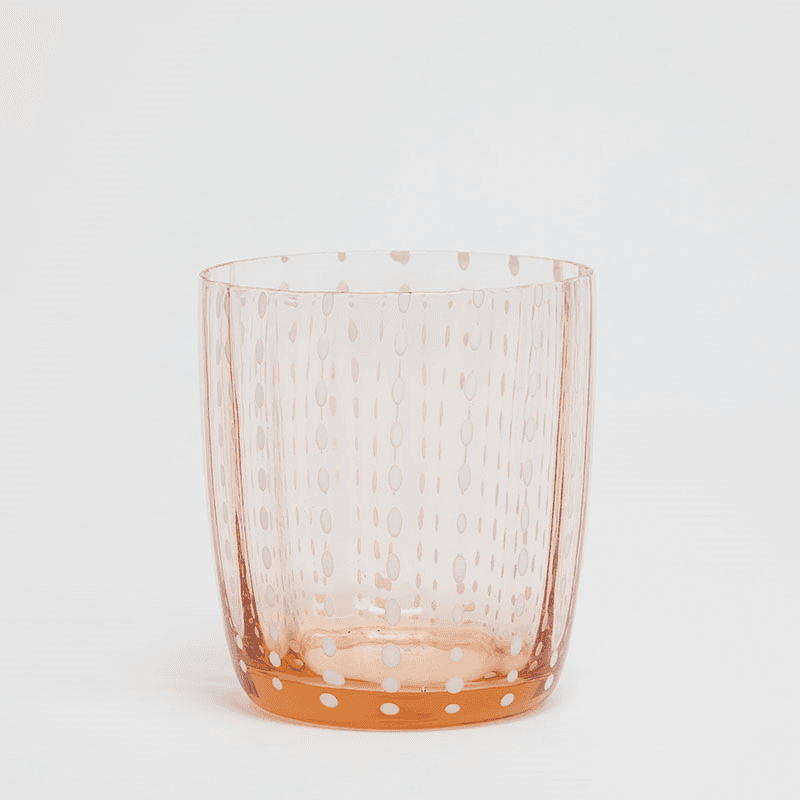 Speckled Set of 4 Tumblers, 365ml, Rose