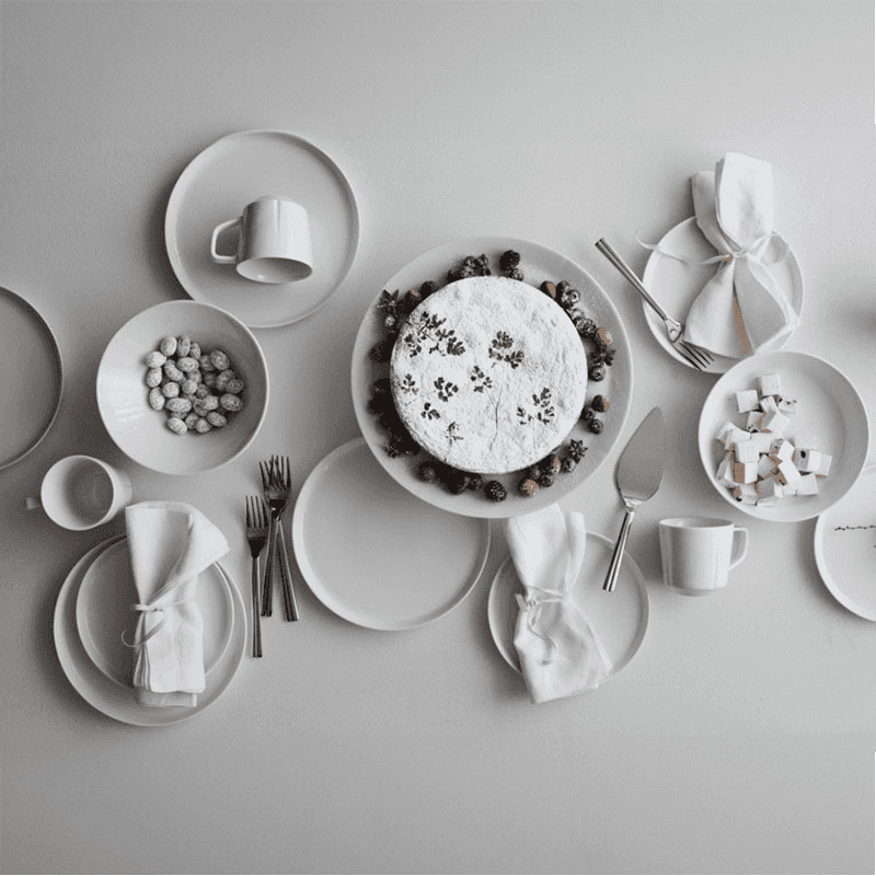 Grand Cru Set of 4 Lunch Plates, D20.5cm, White
