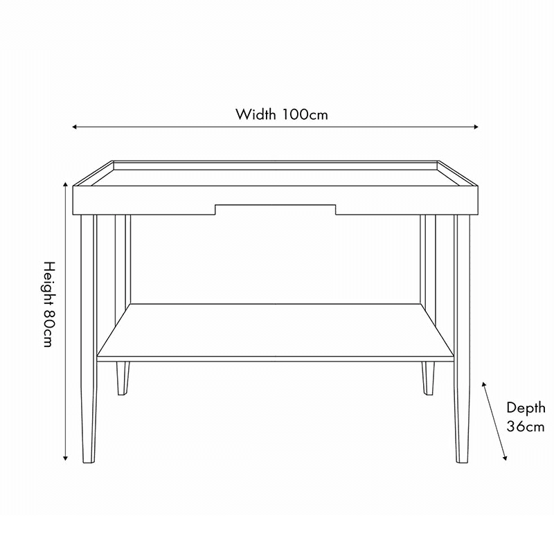 Marnie Console Table, Black
