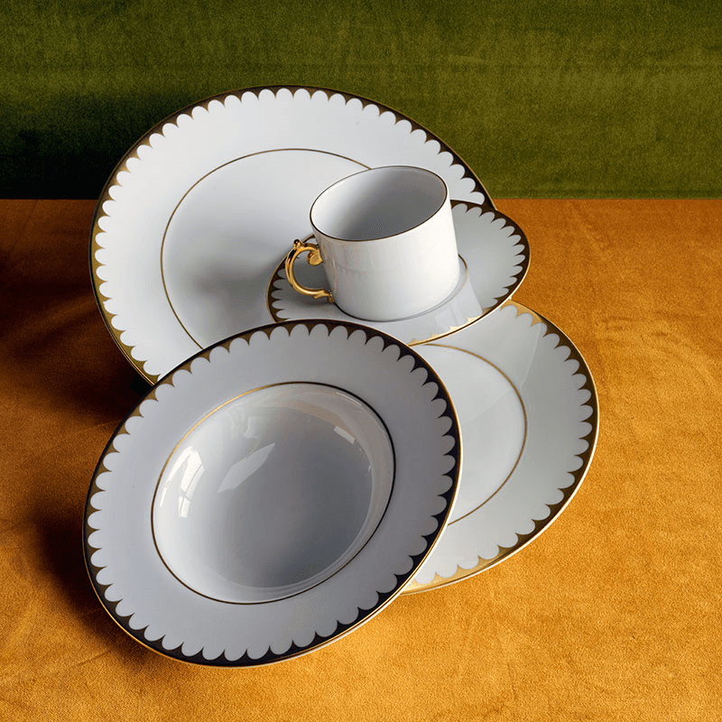 Aegean Filet Side Plate, D17cm, Gold