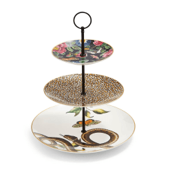 Image showing the Creatures of Curiosity 3 Tier Cake Stand, White product.