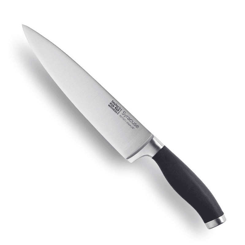Syracuse Soft Grip Chefs Knife, 20cm, Black
