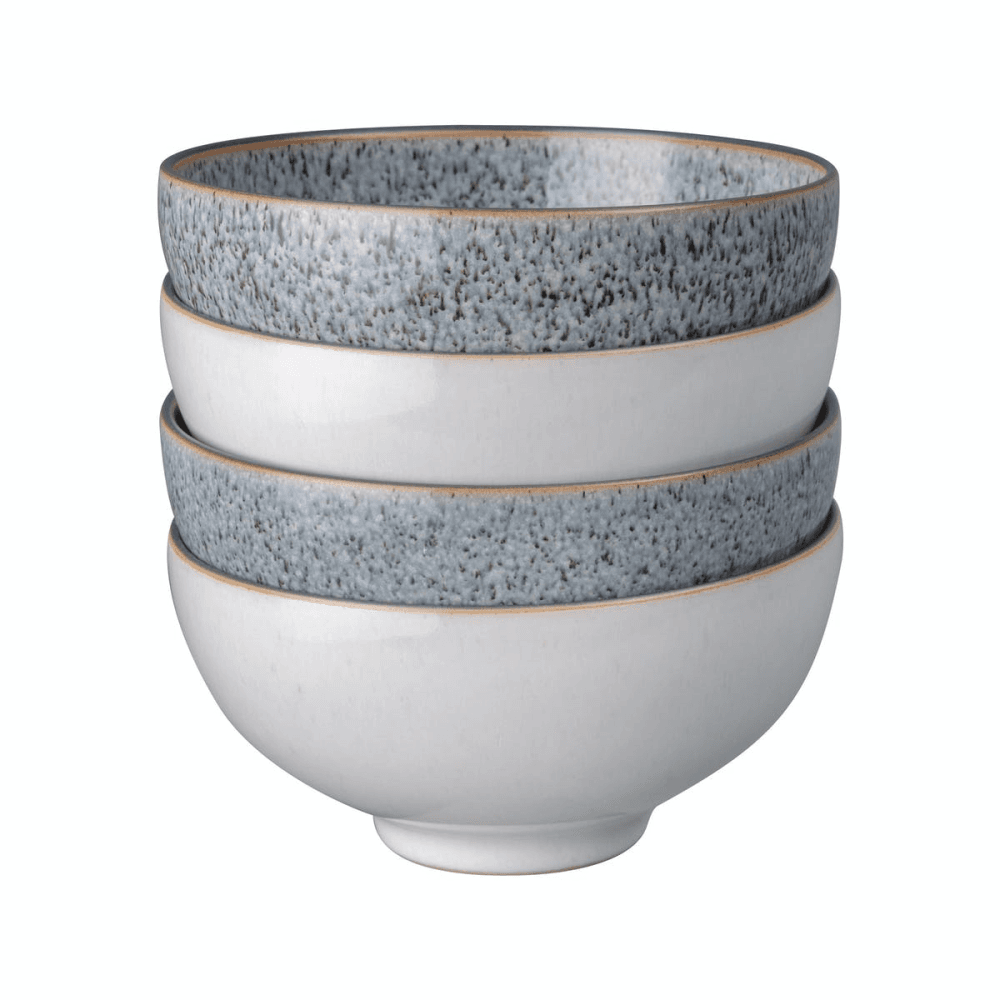 Studio Grey Set of 4 rice bowls, 15 x 6.5cm