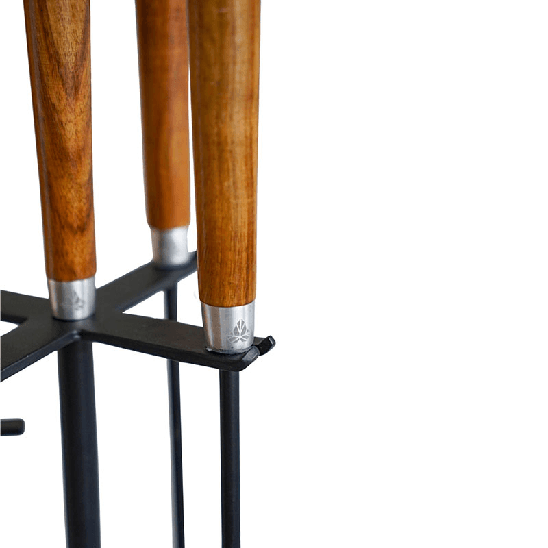 Companion Round Fireside Set, H73cm, Black