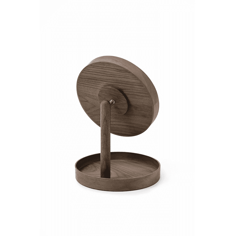 Look Magnify Mirror, H37 x D25cm, Walnut