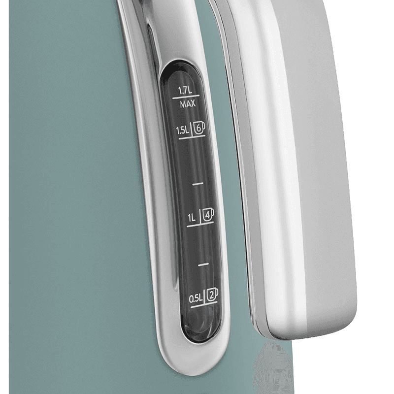 50's Style Cordless Electric Kettle, 1.7L, Emerald Green