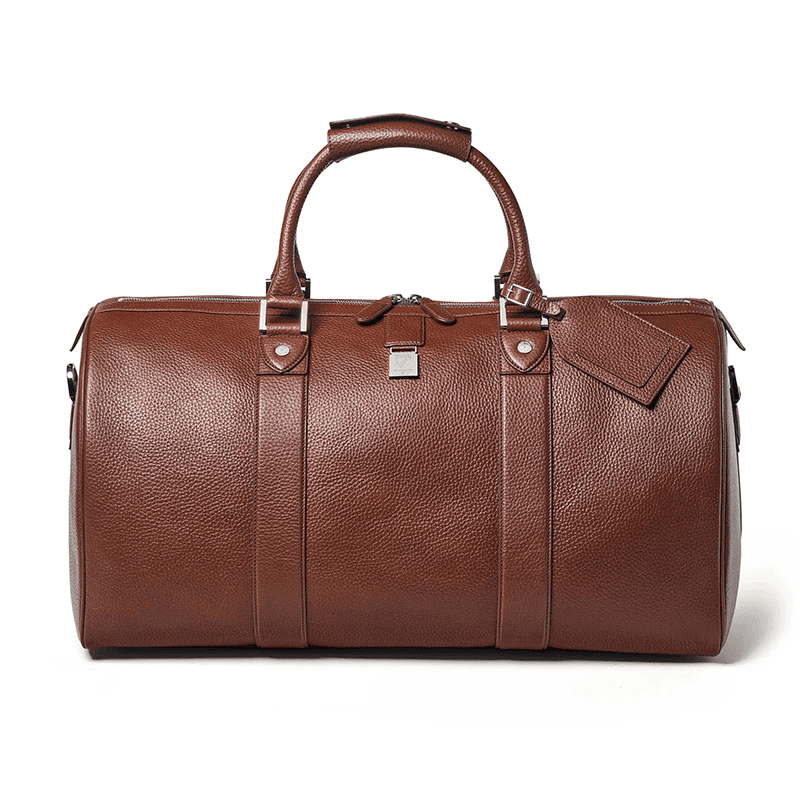 Boston Travel Bag, Tobacco Pebble