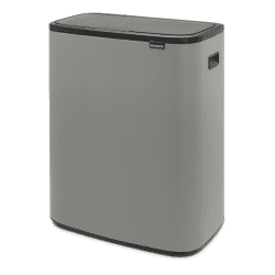Image showing the Bo Touch bin, 30 litre, Mineral Concrete Grey product.