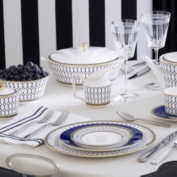 Image showing the Renaissance Gold Pair of cups & saucers, 220ml, white product.