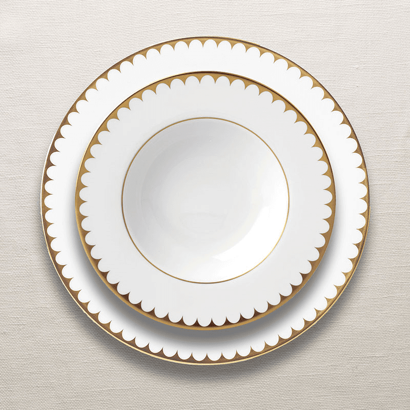 Aegean Filet Soup Plate, D22cm, Gold