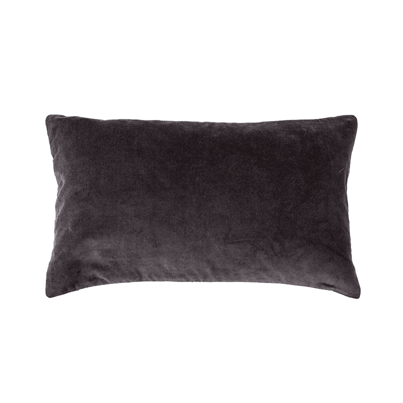 Misi Velvet Cushion, 30 x 50cm, Slate