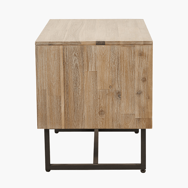 Marca Bedside Table, Acacia Wood