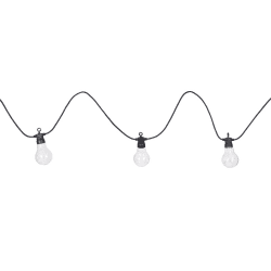 Image showing the Festoon Solar Lights, 20 Bulbs, Black product.