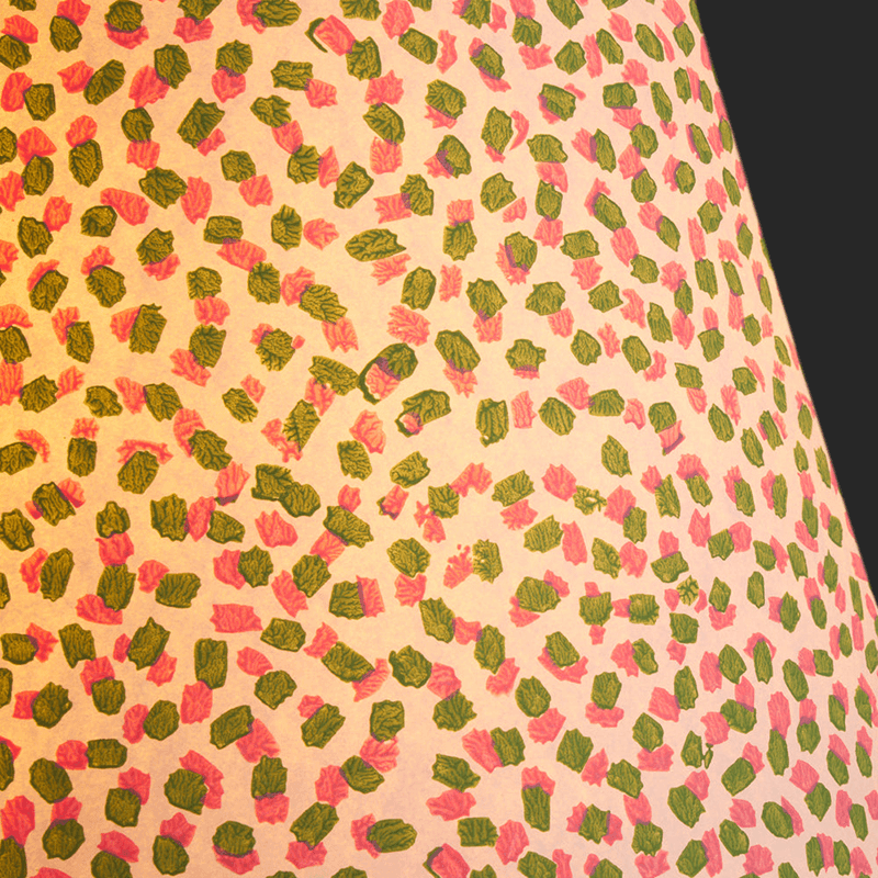 Empire Straight Shade Polka Dot Paper By GP & J Baker, 30cm, Pink/Green