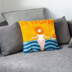 Image showing the St Tropez Cushion, 45 x 45cm, Orange product.
