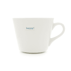 Image showing the 'Happy!' Bucket Mug, 350ml product.