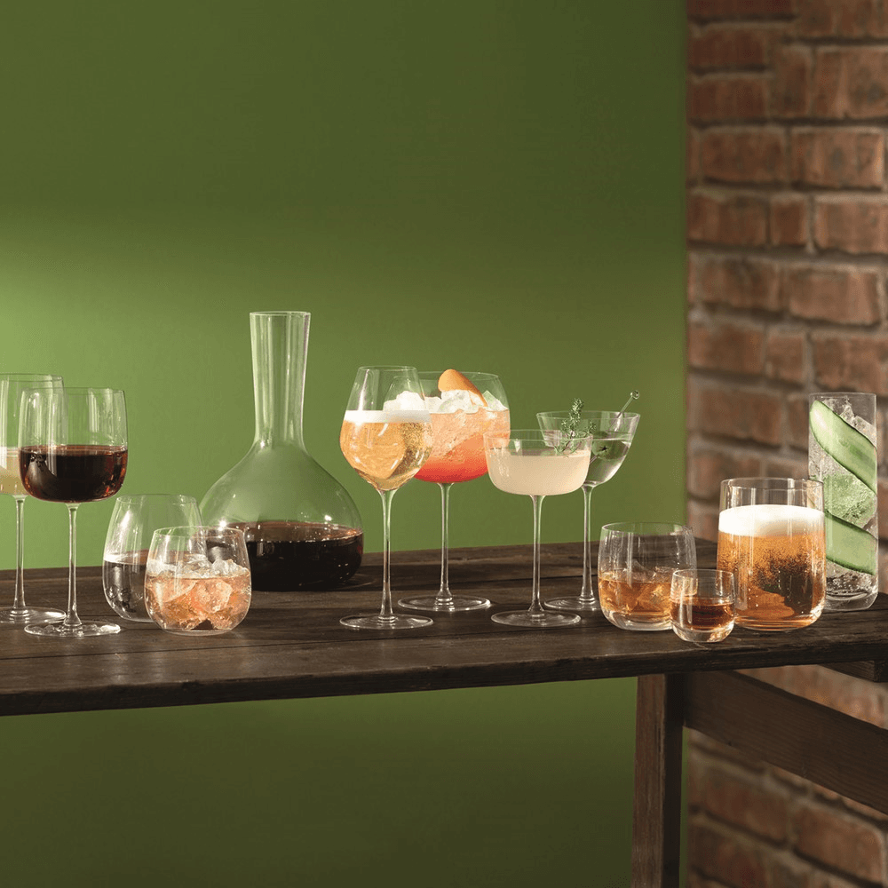 Borough Set of 4 champagne glasses, 285ml, clear