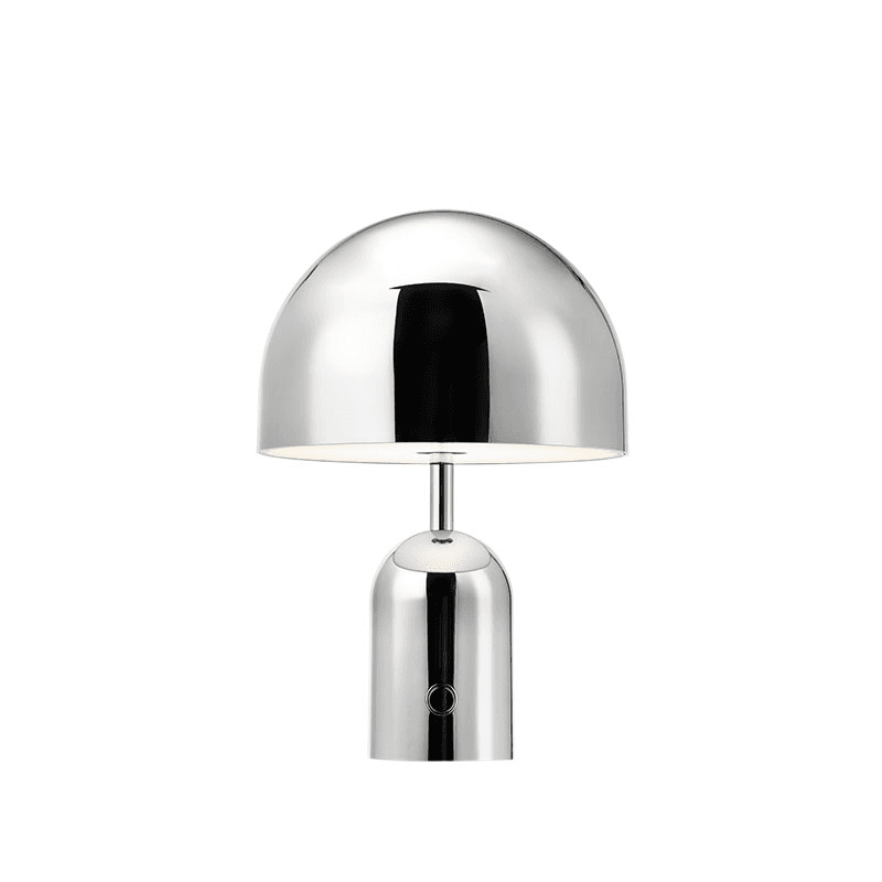 Bell Portable Lamp, H28cm, Silver
