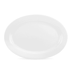 Image showing the Serendipity Oval Platter, D30cm, White product.