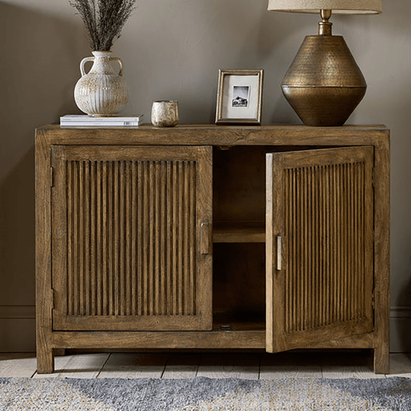 Yasha Mango Wood Sideboard, 85 x 122cm, Natural