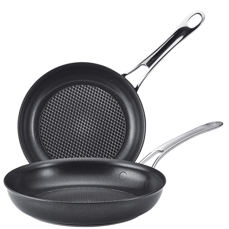 Anolon X Twin Pack Skillet, 21cm & 25cm, Black