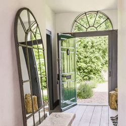 Image showing the Window Large Pane Mirror, 207 x 109cm, Metal Frame product.