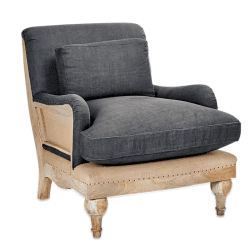 Image showing the Abe Armchair, Charcoal product.