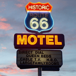 Image showing the Honeymoon Route 66 Motel £50 product.