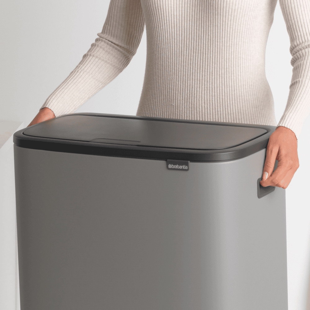 Bo Touch bin, 30 litre, Mineral Concrete Grey