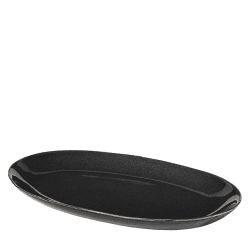 Image showing the Nordic Coal Oval Plate, 30cm, Black product.