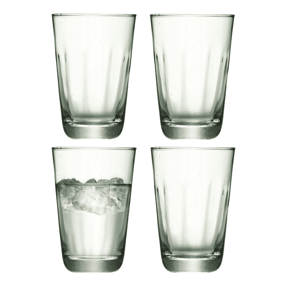 Mia Set of 4 highball tumblers, 350ml, recycled glass