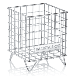 Image showing the Pod Cage coffee capsule storage, 18 x 14 x 14cm, Steel product.
