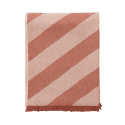 Image showing the Fishbone Throw, H190cm x W130cm, Rusty Red product.
