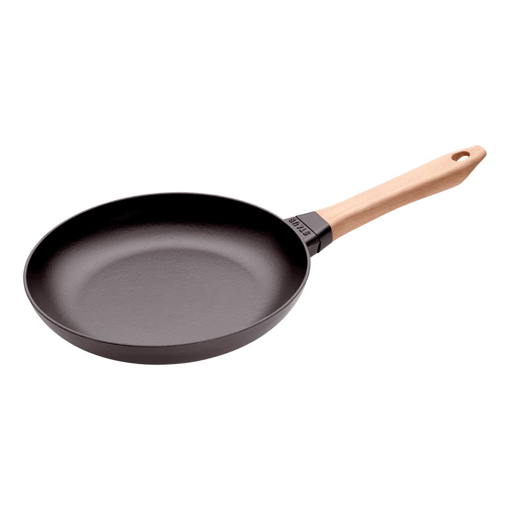 Frying pan with wooden handle, 26cm, Black