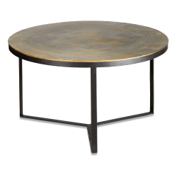 Image showing the Maba Coffee Table, D72cm, Antique Brass product.