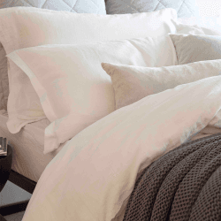 Image showing the Organic Retreat Duvet Set, Double, White product.