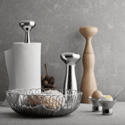 Image showing the Alfredo Kitchen roll holder, 32cm, Stainless Steel product.