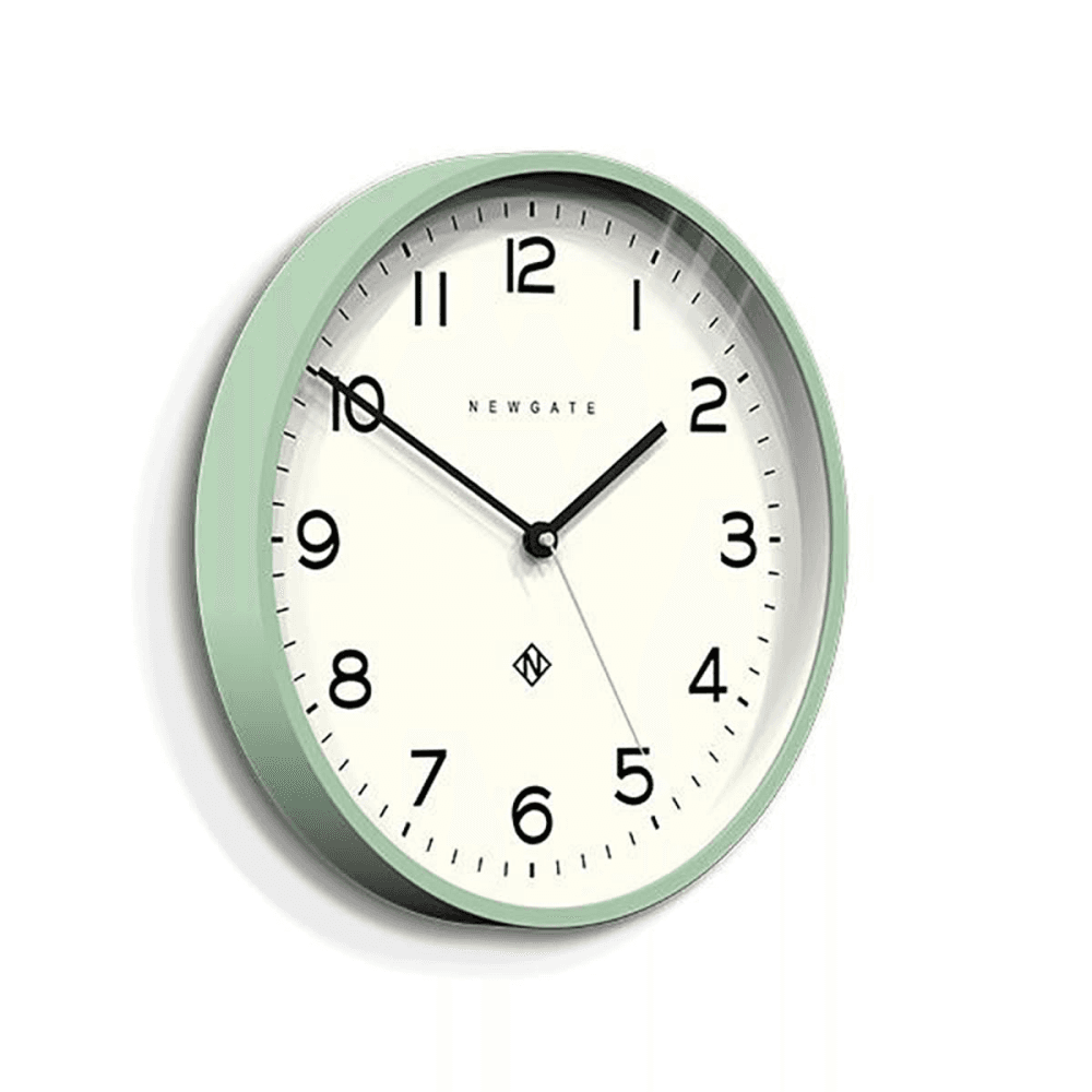 Echo Number three Wall clock, Dia37cm, Neo Green