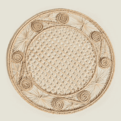 Image showing the Sandra Set of 2 Woven Placemats, D35cm, Natural product.