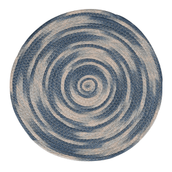 Image showing the Tie Dye Set of 4 Placemats, D39cm, Blue product.