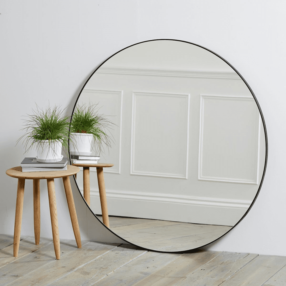 Chiltern Round mirror, Dia101cm, Black