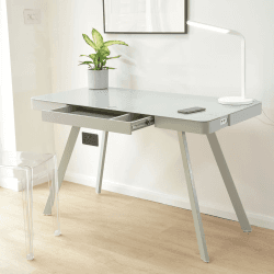 Image showing the Silas 2.0 Smart Desk, Light Grey product.