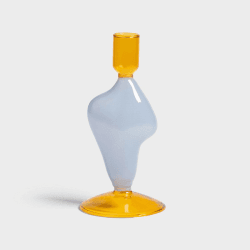 Image showing the Flux Candle holder, 17 x 8 cm, light blue product.