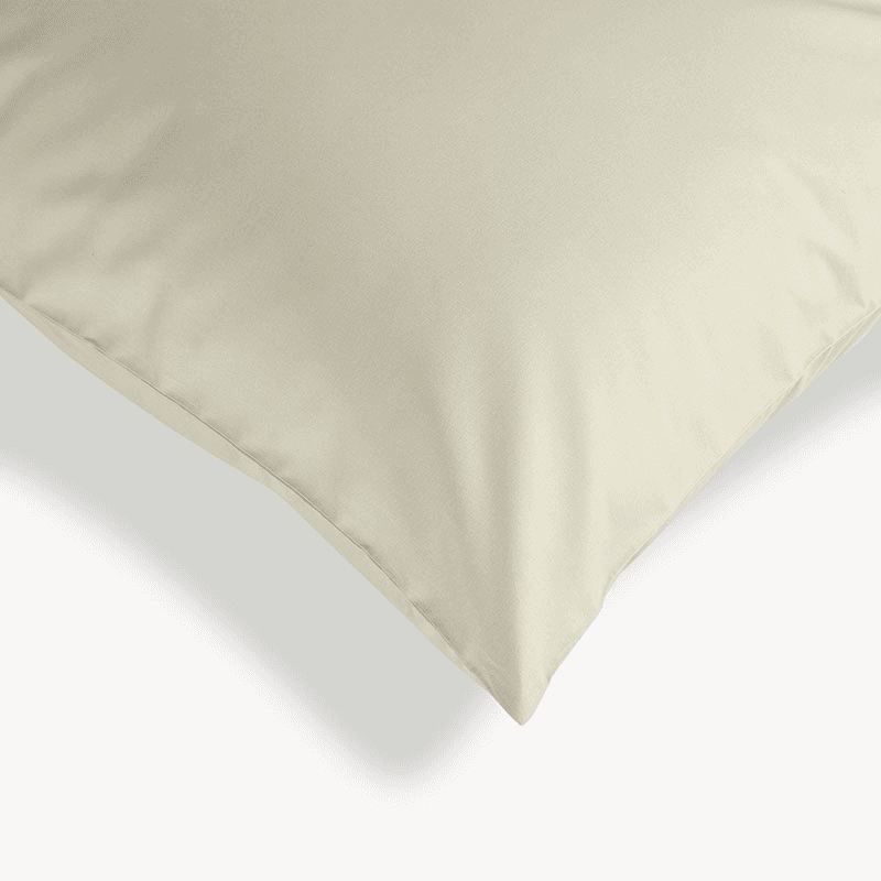 200TC Organic Pair of Standard Pillowcase, Hazelnut