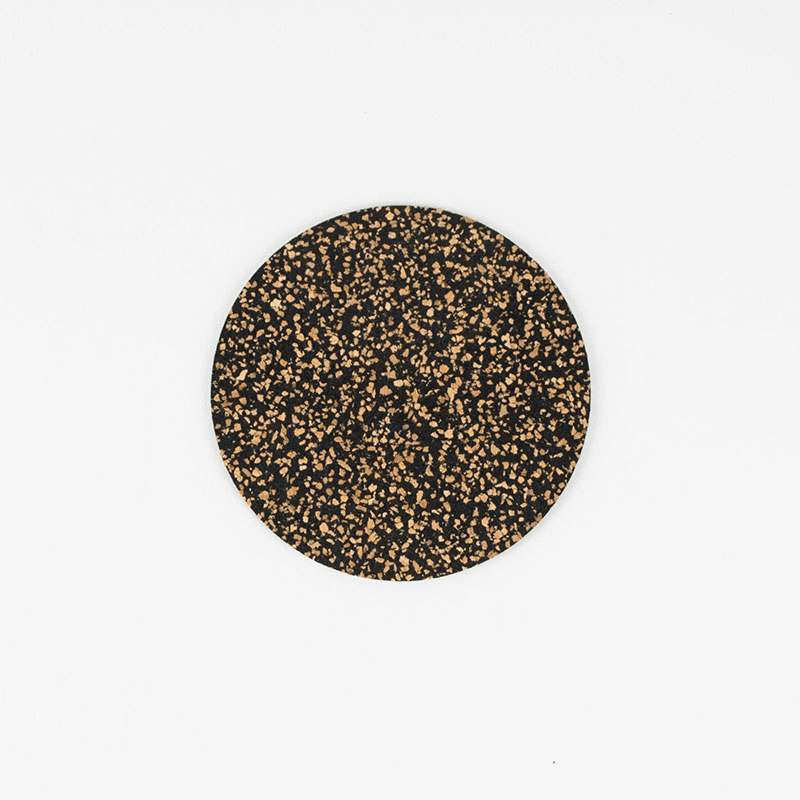 Dash Set of 4 Coasters, D9cm, Black