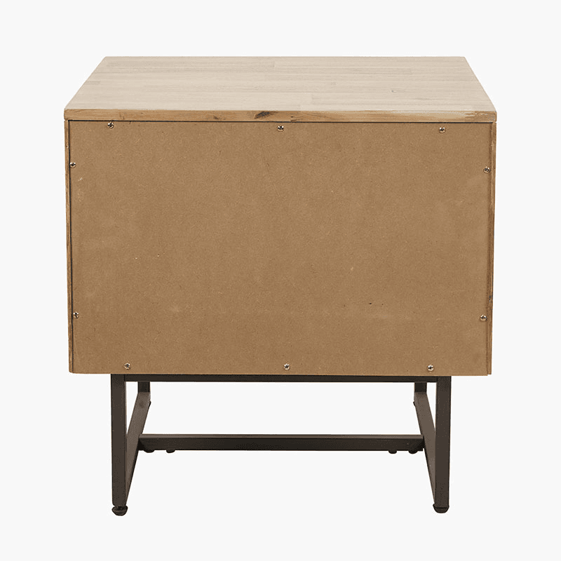 Marca Bedside Table, Acacia Wood