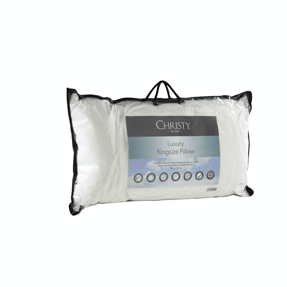 Luxury King size pillow, L50 x 90cm - Medium/Firm, White